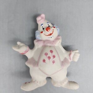 Vintage St Helens Porcelain Clown Ornament 3.5"